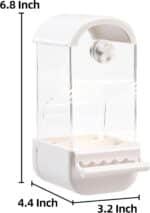 No Mess Parrot Automatic Feeder Anti-Scattering Bird Feeder for Cage Bird Food Bowl Container Parakeet Cage Accessories Finch Lovebirds Budgies Canary (Round Roofs) - Image 9
