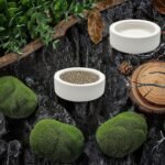 3 Pcs Reptile Food Bowl, Ceramic Water Feeder Bowl for Lizard Anoles Bearded Dragons Crested Gecko Hermit Crabs Triangular - Image 7