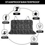 Pet Car Seat Cover Back Seat Waterproof Car Seat Protector for Dogs Safety Travel Accessories for Cat and Dog, Pet Carrier Car Rear Back Seat Mat. - Image 4