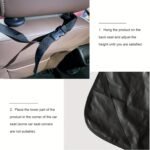 Pet Car Seat Cover Back Seat Waterproof Car Seat Protector for Dogs Safety Travel Accessories for Cat and Dog, Pet Carrier Car Rear Back Seat Mat. - Image 8