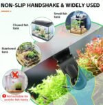 hygger Aquarium Glass Cleaner, Magnetic Fish Tank Cleaner Brush with 2 Aquarium Alg-ae Scrapers Floating Strong Magnetic (S) - Image 6