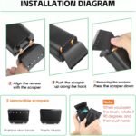 hygger Aquarium Glass Cleaner, Magnetic Fish Tank Cleaner Brush with 2 Aquarium Alg-ae Scrapers Floating Strong Magnetic (S) - Image 7