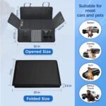 Back Seat Extender for Dogs - PU Leather Dog Car Seat Cover for Back Seat with Hard Bottom - 100% Waterproof, Scratch-Proof and Anti-Slip Dog Hammock for Cars and SUVs (Holds 400 lbs) - Image 8