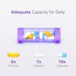 Barhon Large Pill Organizer 2 Times a Day, Medicine Pill Organizer Weekly, 7 Day Travel Pill Organizer AM PM Pill Box for Vitamin Supplements Fish Oil (White) - Image 3