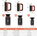 hygger Fish Tank Magnetic Glass Cleaner Two Detachable Algae Scraper for Aquarium Fish Tank，Floating Scrubber Brush Glass Algae Magnet Cleaning Tool for Small Aquariums Tank - Image 5