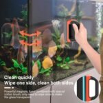hygger Fish Tank Magnetic Glass Cleaner Two Detachable Algae Scraper for Aquarium Fish Tank，Floating Scrubber Brush Glass Algae Magnet Cleaning Tool for Small Aquariums Tank - Image 7