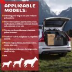 Back Seat Extender for Dogs, Dog Car Seat Cover Hard Bottom, Pet Seat Cover with Mesh Window, Dog Seat Covers for Car Travel Camping, Dog Hammock for Car, Truck, Dog Trunk Cover for SUV - Image 9