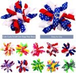 PET SHOW 20pcs/10pairs Curly Dog Hair Bows with Rubber Bands for Small Medium Dogs Spiral Puppy Swirl Topknot Cat Festival Hair Accessories Pet Favor Gift (Holiday Assorted) - Image 3