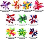 PET SHOW 20pcs/10pairs Curly Dog Hair Bows with Rubber Bands for Small Medium Dogs Spiral Puppy Swirl Topknot Cat Festival Hair Accessories Pet Favor Gift (Holiday Assorted) - Image 4