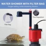 Aquarium Gravel Cleaner Siphon Kit, 6 in 1 Automatic Fish Tank Cleaning Tools Electric Removable Vacuum Water Changer for Changing Water/Removing Detritus/Washing Sands - Image 5