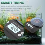 60ml Automatic Fish Feeder, USB Rechargeable Auto Fish Food Dispenser with Timer,LCD Display,Auto Vacation Timer Fish Feeder - Image 5