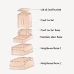 Automatic Dogs Food and Water Dispenser - Stainless Steel Elevated Large Dog Feeder and Water Bowl Dispenser Self Feeding Dog Food Dispenser for Dogs Cats Pets Animals Large Capacity(3.8L) - Image 4