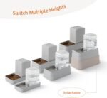 Automatic Dogs Food and Water Dispenser - Stainless Steel Elevated Large Dog Feeder and Water Bowl Dispenser Self Feeding Dog Food Dispenser for Dogs Cats Pets Animals Large Capacity(3.8L) - Image 7