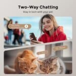 Automatic Cat Feeders for 2 Cats: Dual Cat Feeders with 2.4G WiFi App Remote Control and HD Camera| 2-Way Audio Time Auto Pet Feeder for Multiple Cats- Detachable Clean- with Desiccant Bag - Image 5