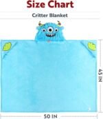 Lazy One Wearable Hooded Blanket for Kids, Animal Hooded Blanket (Horse, Brown Blanket) - Image 8