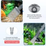 AQQA Manual Aquarium Vacuum Gravel Cleaner Siphon Water Changer Fish Tank Cleaning Kit for Gravel Sand Washing Dirt Removal Siphon Vacuum Cleaner with Adjustable Waterflow - Image 3