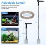 AQQA Manual Aquarium Vacuum Gravel Cleaner Siphon Water Changer Fish Tank Cleaning Kit for Gravel Sand Washing Dirt Removal Siphon Vacuum Cleaner with Adjustable Waterflow - Image 6