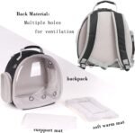 Portable Travel pet Backpack Carrier with Self Warming Pet Bed Set, Guinea Pig Carrier for 2,Reptile Travel Carrier for Lizards Sugar Glider Hedgehog Rat Parrot Birds Breathable Hangbag - Image 5