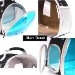 Portable Travel pet Backpack Carrier with Self Warming Pet Bed Set, Guinea Pig Carrier for 2,Reptile Travel Carrier for Lizards Sugar Glider Hedgehog Rat Parrot Birds Breathable Hangbag - Image 6