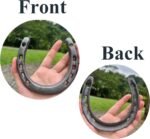 Atpxdk 6 pcs Cast Iron Horseshoe Wall Decor, Durable Medium Cast Iron Horse Shoes Decoration for Good Luck - Image 4
