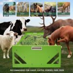 Goat Feeder Trough 55" Livestock Feeding Trough Large Capacity Metal Feed Trough Heavy-Duty Horse Feeder Livestock Feeder for Cattle Cows Horses Sheep Goats Pigs Calf Deer - Image 6
