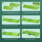 Goat Feeder Trough 55" Livestock Feeding Trough Large Capacity Metal Feed Trough Heavy-Duty Horse Feeder Livestock Feeder for Cattle Cows Horses Sheep Goats Pigs Calf Deer - Image 9