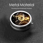 Pill Box 3 Compartment Medicine Pill Organizer Music Note Round Pill Case for Purse & Pocket Travel Pillbox Portable Metal Medicine Vitamin Fish Oil Organizer Unique Gift - Image 7