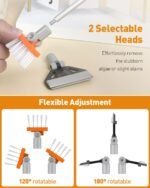 Pawfly Aquarium Algae Scraper Cleaner Fish Tank Brush with 5 Stainless Steel Blades, 26 Inch Aquarium Glass Scraper Aquarium Cleaning Tool - Image 5