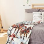 3 Pcs Horse Lovers Gifts Set, Horse Rustic Farmhouse Gift for Farm Animal Lovers, Includes 60"x 50" Throw Blanket Greeting Card Box, Horse Party Gift Decor for Women on Birthday Christmas - Image 6