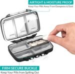 Fullicon Portable Pill Organizer Weekly, Small Travel Pill Case with 7 Compartment, Moistureproof and Airtight Pill Box, Travel Pill Holder for Vitamins/Fish Oils/Supplements - Image 4