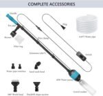 Fish Tanks Gravel Vacuum Cleaner, 397GPH/20W Electric Aquarium Gravel Cleaner, 6-in-1 Aquarium Cleaner Kit for Remove Dirt Change Water Wash Sand and Water Shower for Turtle Betta Fish Tank - Image 7