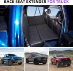 Dog Seat Cover and Bed for Trucks - Back Seat Extender and Hammock for F150, RAM1500, Silverado - Non-Inflatable Pet Mattress (Black) - Image 4