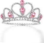 Lovelyshop Pet Series Pink Gem Rhinestone Dog/Cat Tiara Crown for Costume Hair Accessories -Small Size - Image 5
