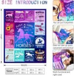 Horse Blanket Ultra Soft Flannel Throw Blanket Lightweight Cozy Plush Blanket for Horse Gifts for Horset Lovers 50"X40" - Image 3