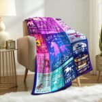 Horse Blanket Ultra Soft Flannel Throw Blanket Lightweight Cozy Plush Blanket for Horse Gifts for Horset Lovers 50"X40" - Image 4