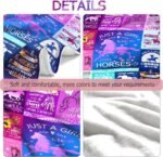 Horse Blanket Ultra Soft Flannel Throw Blanket Lightweight Cozy Plush Blanket for Horse Gifts for Horset Lovers 50"X40" - Image 7