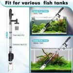 AQQA Electric Aquarium Vacuum Gravel Cleaner & Water Changer 6-in-1 Multi-Functional Fish & Turtle Tank Cleaning Tools for Water Cleaning & Circulation (20W, 320GPH) - Image 3