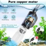AQQA Electric Aquarium Vacuum Gravel Cleaner & Water Changer 6-in-1 Multi-Functional Fish & Turtle Tank Cleaning Tools for Water Cleaning & Circulation (20W, 320GPH) - Image 4