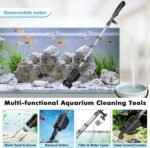 AQQA Electric Aquarium Vacuum Gravel Cleaner & Water Changer 6-in-1 Multi-Functional Fish & Turtle Tank Cleaning Tools for Water Cleaning & Circulation (20W, 320GPH) - Image 5