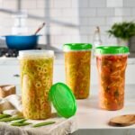 PLASTICPRO 12 Pack Twist Cap Food Storage Containers with Green Screw on Lid- 48 oz Reusable Meal Prep Containers - Large Freezer Containers Microwave Safe Green Plastic Food Storage - Image 3