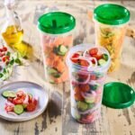 PLASTICPRO 12 Pack Twist Cap Food Storage Containers with Green Screw on Lid- 48 oz Reusable Meal Prep Containers - Large Freezer Containers Microwave Safe Green Plastic Food Storage - Image 4