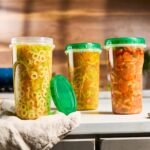 PLASTICPRO 12 Pack Twist Cap Food Storage Containers with Green Screw on Lid- 48 oz Reusable Meal Prep Containers - Large Freezer Containers Microwave Safe Green Plastic Food Storage - Image 8