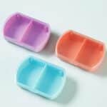 4PCS Small Pill Case Travel Pill Box Cute Pill Organizer for Purse Portable Daily Medicine Organizer 2 Compartment Pill Holder for Vitamins, Fish Oil, Supplements (Pink) - Image 10