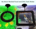 DS. DISTINCTIVE STYLE Fish Feeding Ring 2 Pieces Aquarium and Tank Floating Rings Food Feeders with Suction Cup (Black) - Image 7