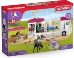 Schleich Horse Club - Horse Transporter, 97 Piece Playset with Horse Trailer, 3 x Horses, Collectible Animal Toys and Horse Riding Figurines for Children Aged 5+ - Image 8