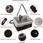 Deluxe Dog Car Seat Fits Pets up to 15lbs, Dog Booster Seat, Padded Cushioning, Adjustable Straps, Metal Frame Encasing, Installs in Seconds, Collapsible Canvas and Easy to Clean - Image 5