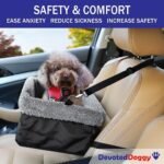 Deluxe Dog Car Seat Fits Pets up to 15lbs, Dog Booster Seat, Padded Cushioning, Adjustable Straps, Metal Frame Encasing, Installs in Seconds, Collapsible Canvas and Easy to Clean - Image 7