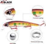 XBLACK Fishing Lures Set Minnow Crankbaits Pencil Jointed Popper VIB Lures Fishing Lures Kit 5PCS for Bass Trout in Saltwater and Freshwater, XBLACK Baits, Catch Big Fish!… - Image 5