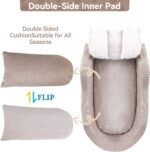 Dog Car Seat for Small Dog Center Console Seat Pet Booster Seat for Car Puppy Car Seat for Small Dogs(Champagne+Khaki) - Image 6