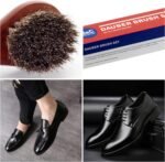 Premium Shoe Polish Brush Set - Horse Hair Brushes, Shoe Polish Applicator for Leather Footwear - Shoe Brushes for Cream & Polish - Made of White Horse Hair & Lotus Wood Handle - Image 8